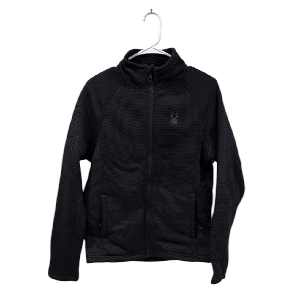 Men’s Spyder Black Fleece Jacket NWT Size Small